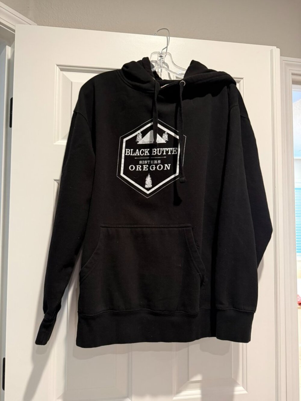 Black Butte Ranch Sisters Oregon Graphic Hoodie Black Size Large